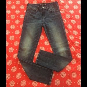 Express midrise super skinny denim jeans sz 0r